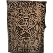 Leather Journal - Antique Pentagram