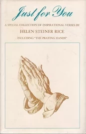 Just For You by Helen Steiner Rice - Hard Cover - Pre-loved.