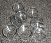 100 Clear Plastic Tea Light Cups - Standard Size