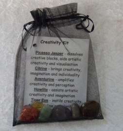 Crystal Healing Tumble Stone Kit - Creativity