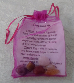 Crystal Healing Tumble Stone Kit - Happiness