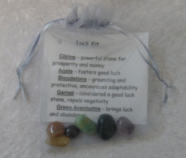 Crystal Healing Tumble Stone Kit - Luck