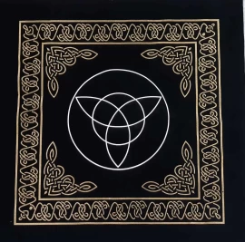 Velvet Triquetra Altar Cloth