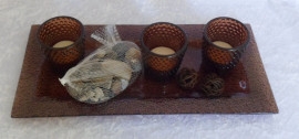 Glass Tea Light Gift Set