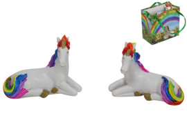 Miniature Rainbow Unicorn Figurine in a Gift Bag