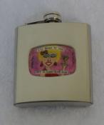 Hip Stainless Steel 6oz Flask - I'll Drink to That ... and to Everything Else - Art by Keithley Pierce