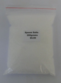 Epsom Salt 200g Refill - 100% Pure Magnesium Sulphate