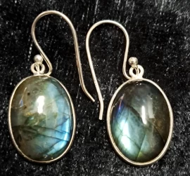 925 Sterling Silver Labradorite Earrings