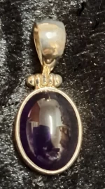 925 Sterling Silver  Amethyst Pendant