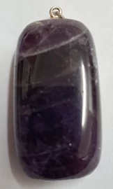 Amethyst Pendant with a Sterling Silver Bail