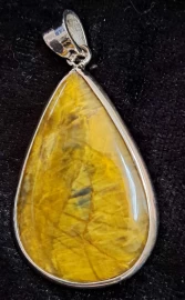 925 Sterling Silver Tiger's Eye Pendant