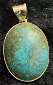 925 Sterling Silver Turquoise Pendant 
