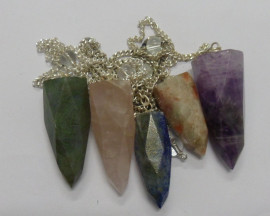 Natural Gemstone Diamond Cutting Pendulums