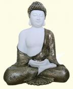 Gold or Silver Sitting Buddha Statue Meditating