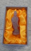 Quan Yin Holding Child Statue - Frosted Purple